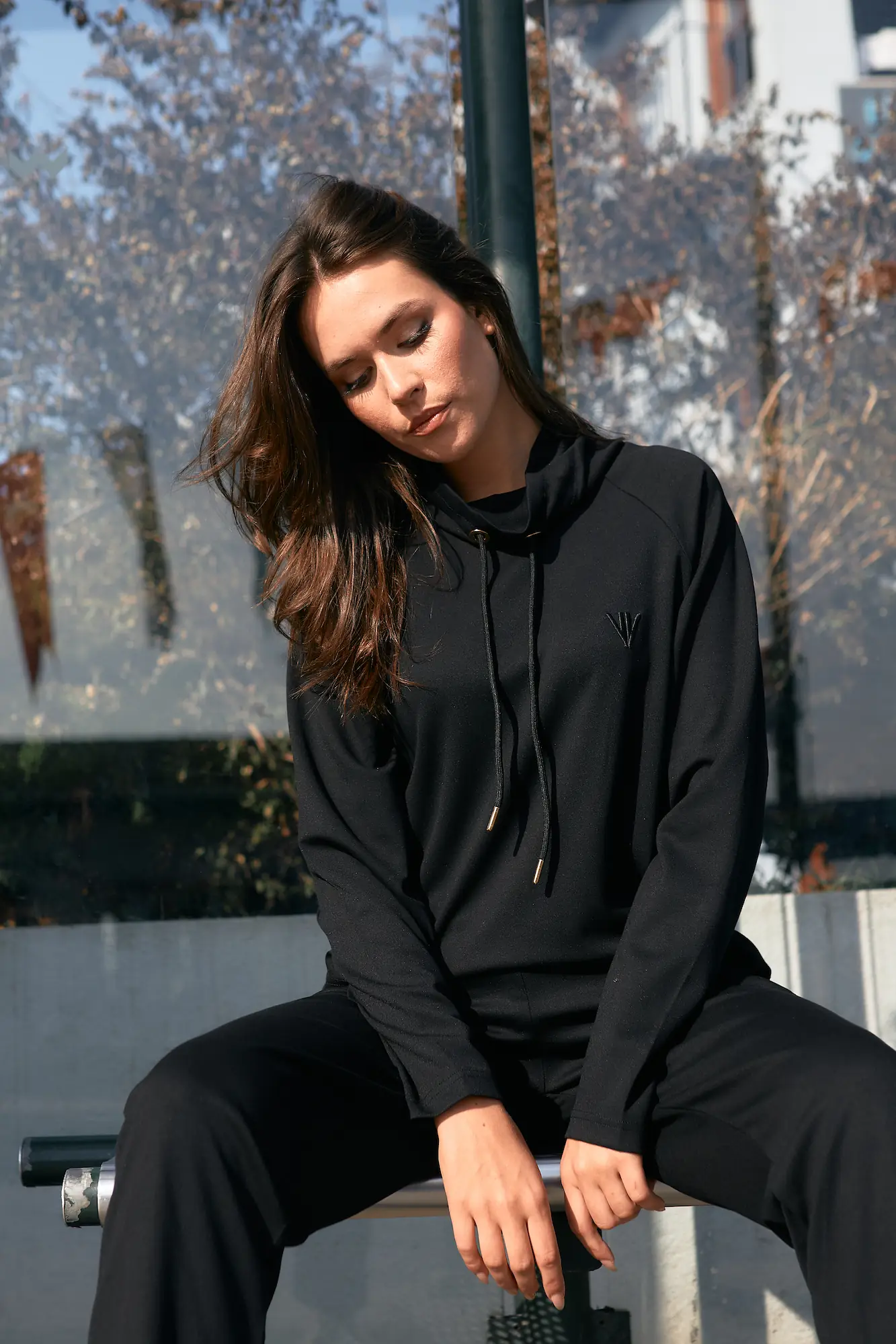 Black Oversized Hoodie
