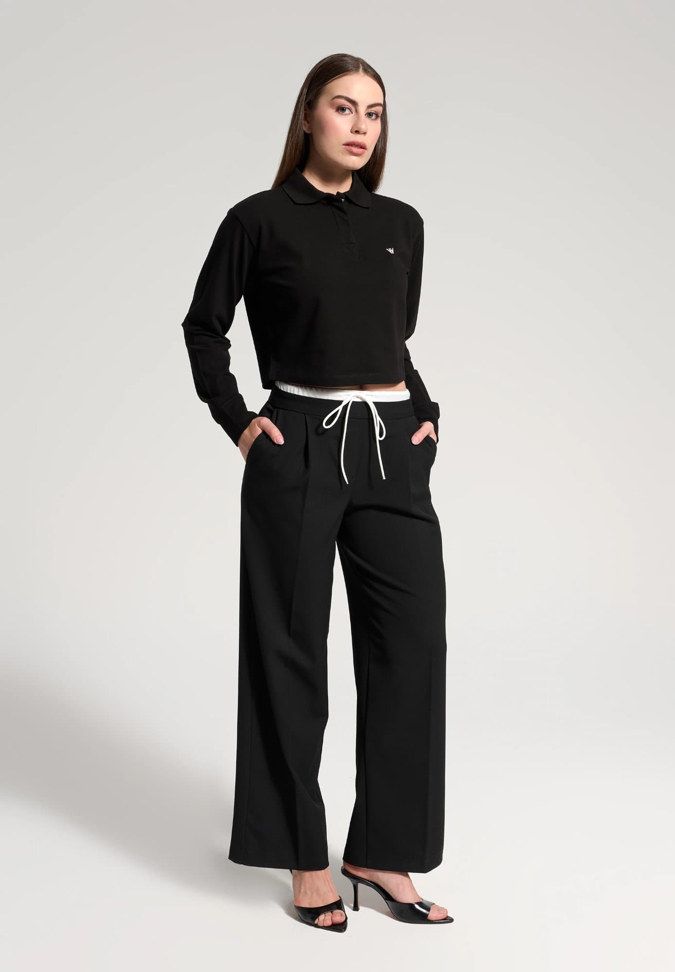 Brown Crop Polo