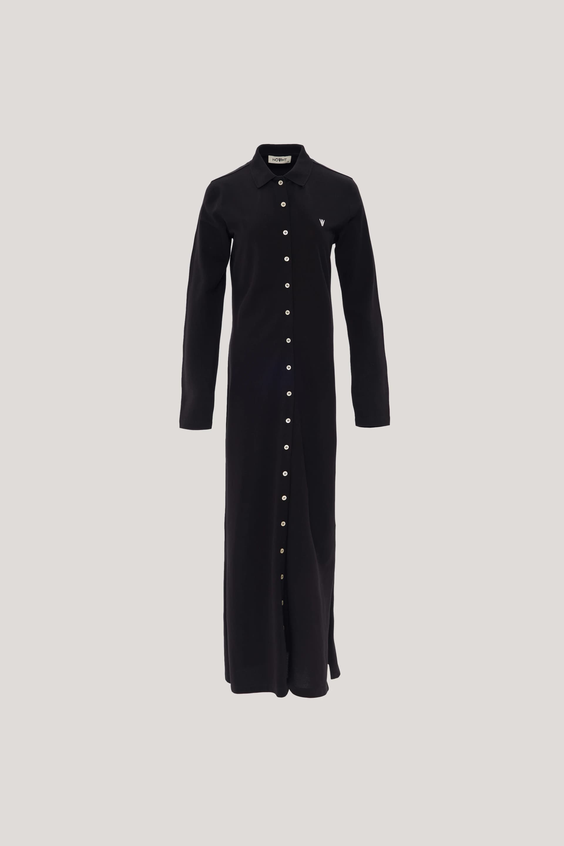NOWIHT Margot - Long Sleeve Polo Maxi Dress - Women's Premium Dress