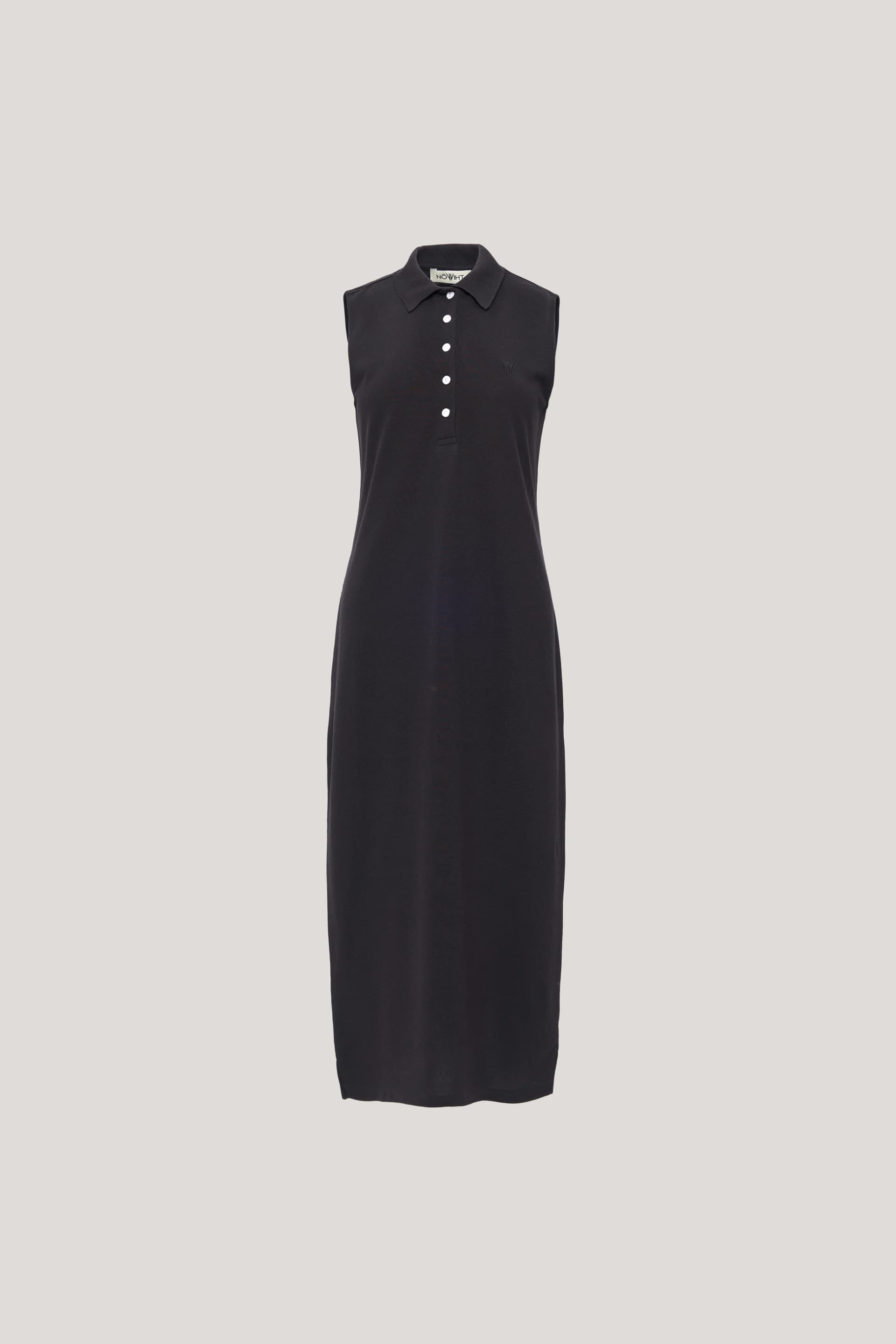 NOWIHT Genevieve - Sleeveless Midi Polo Dress - Women's Premium Dress