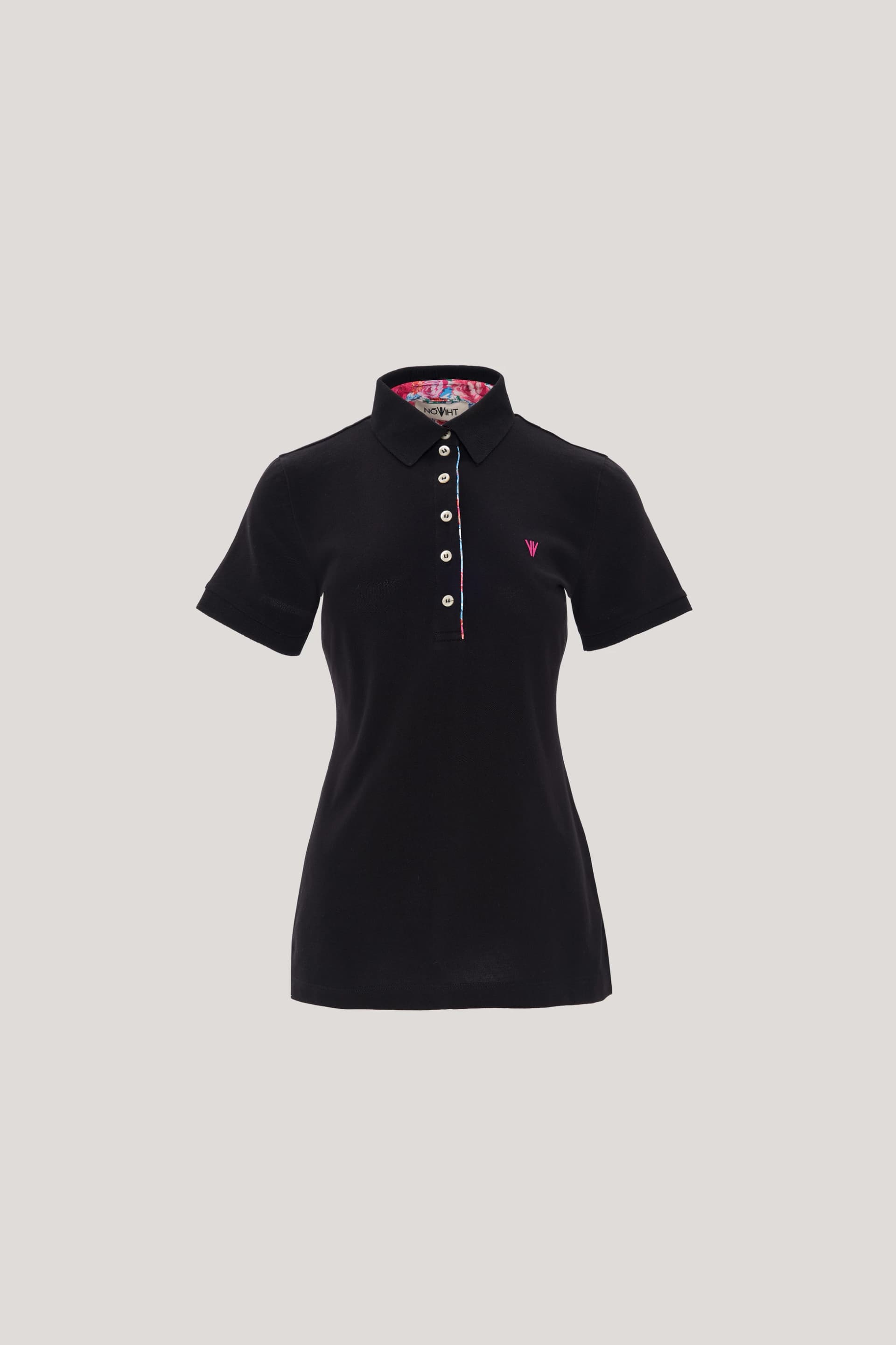 NOWIHT Camille - Contrast Placket Polo Shirt - Women's Premium Polo Shirt