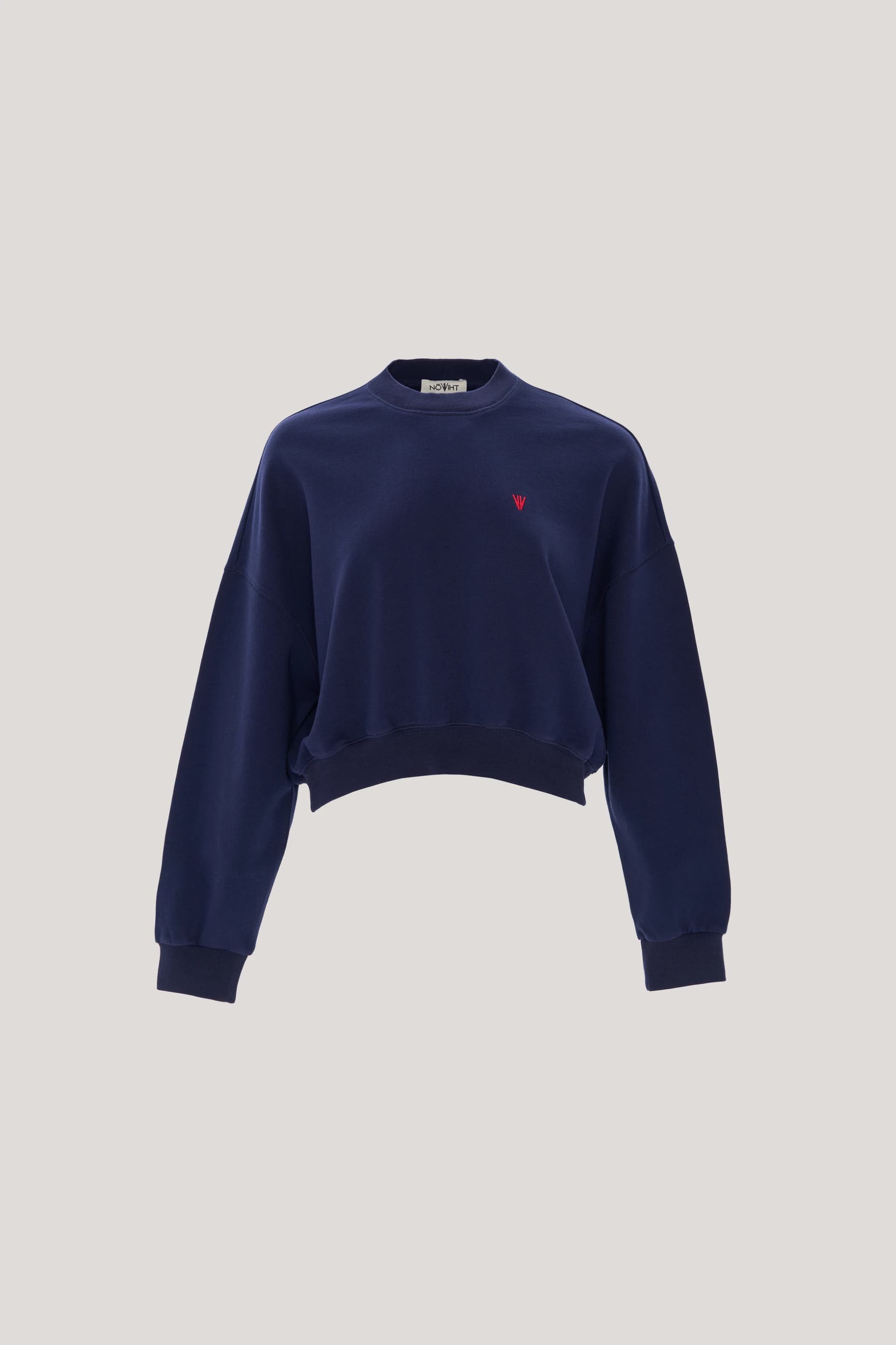 NOWIHT Eulalie - Mock Neck Crop Sweatshirt - Women's Premium Sweatshirt