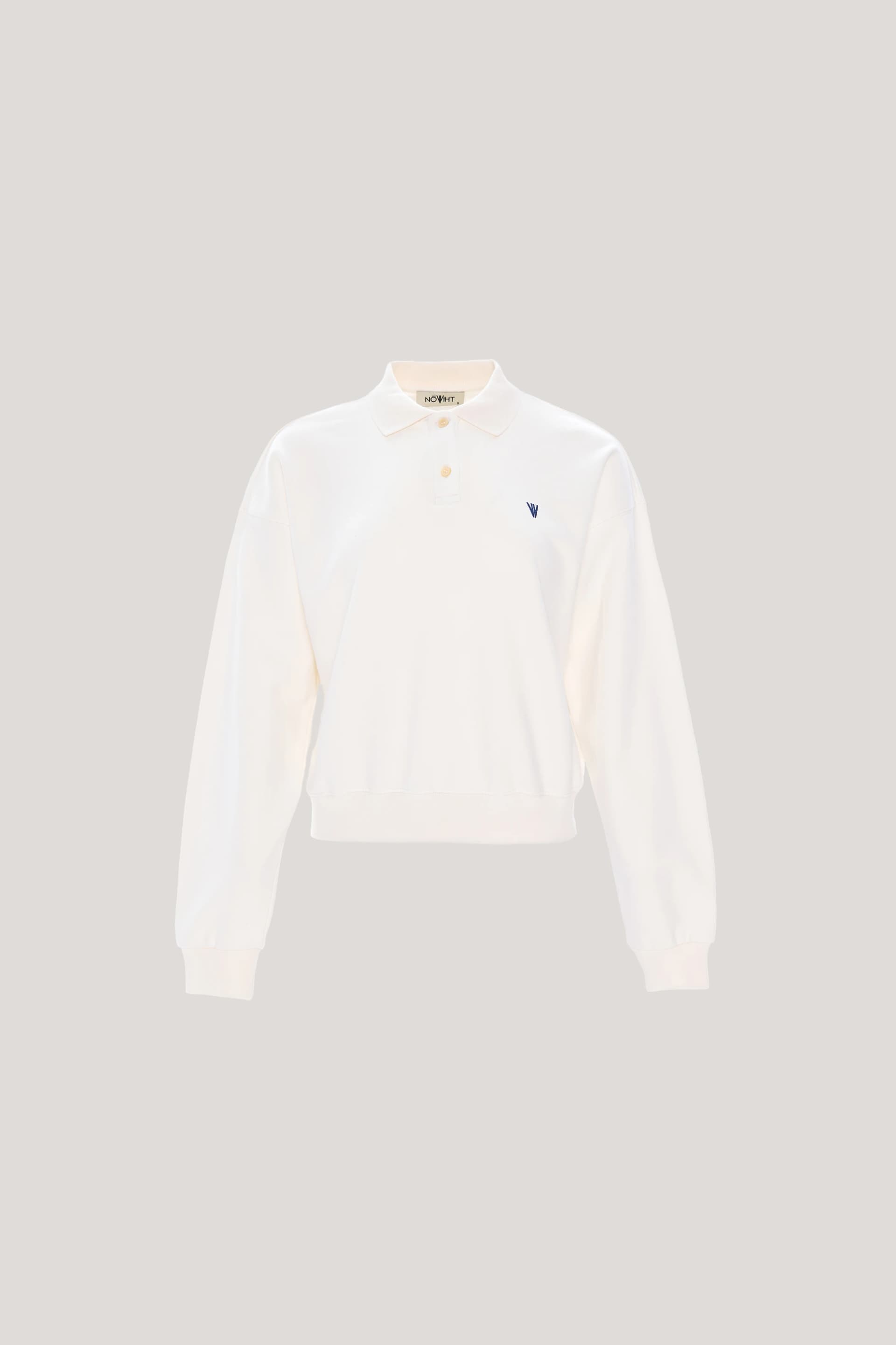 NOWIHT Morwenna - Polo Collar Crop Sweatshirt - Women's Premium Sweatshirt