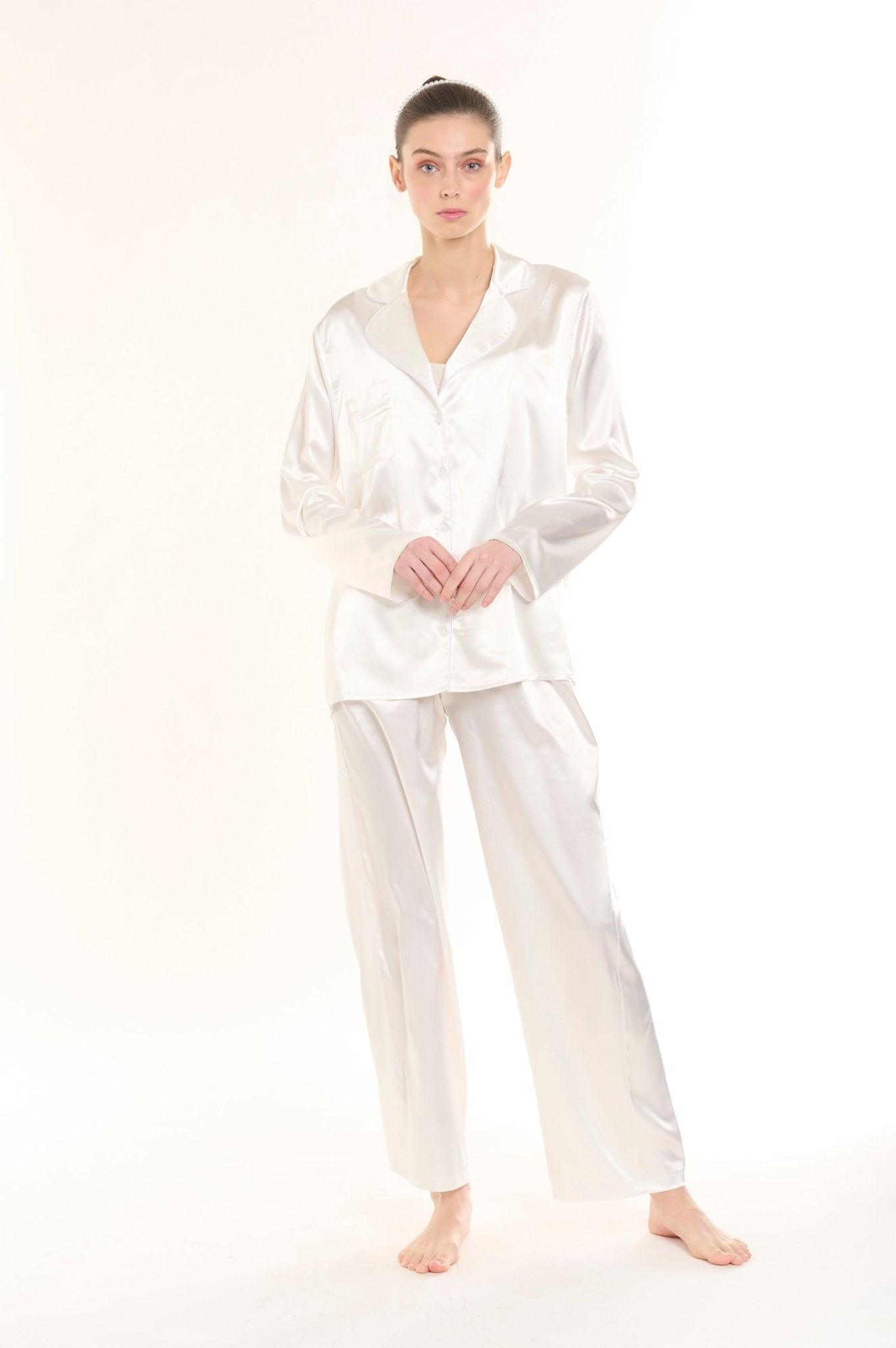 Mathilda - Bride Tribe Satin Pajama Set - NOWIHT - Pajamas