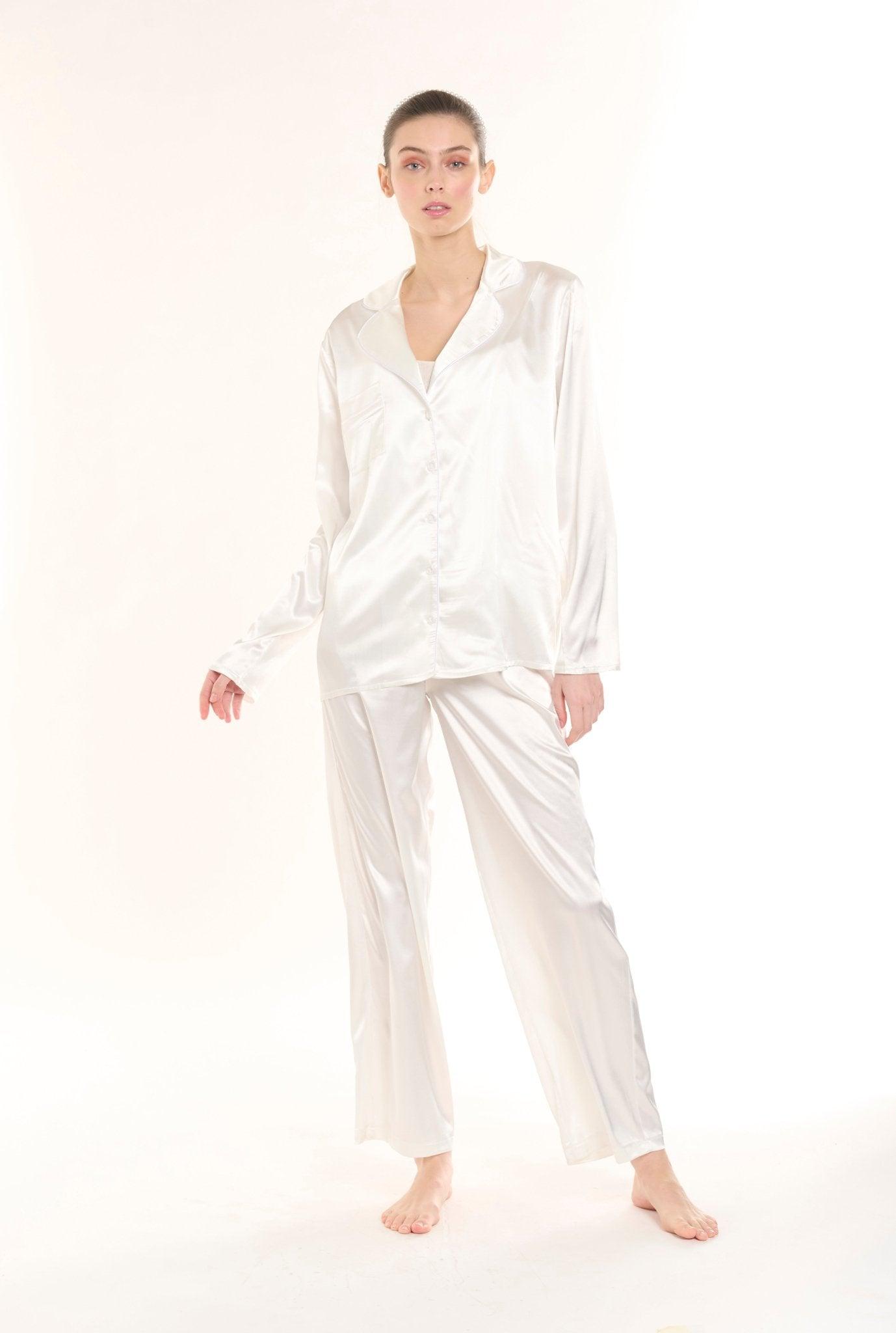 Mathilda - Bride Tribe Satin Pajama Set - NOWIHT - Pajamas