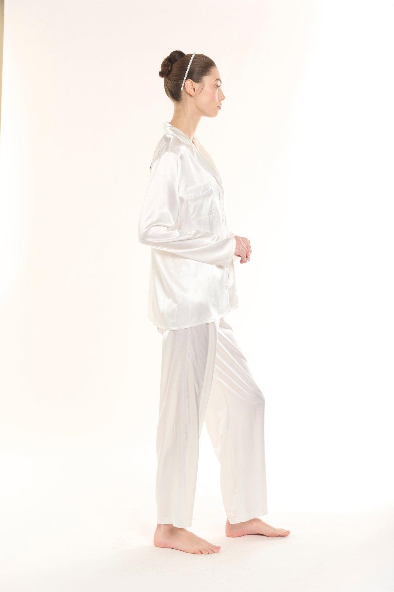 Mathilda - Bride Tribe Satin Pajama Set - NOWIHT - Pajamas