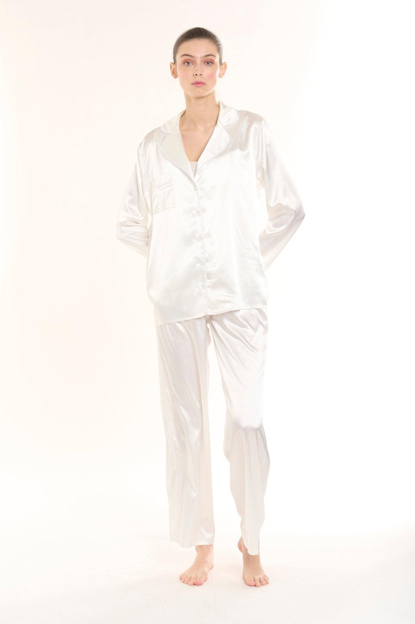 Mathilda - Bride Tribe Satin Pajama Set - NOWIHT - Pajamas